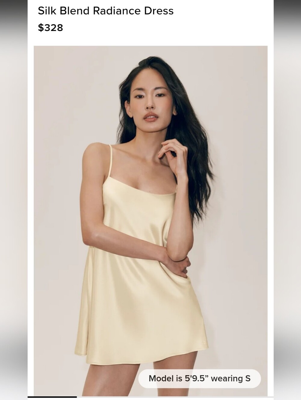 Silky Blue Slip Dress - Womens Intimates